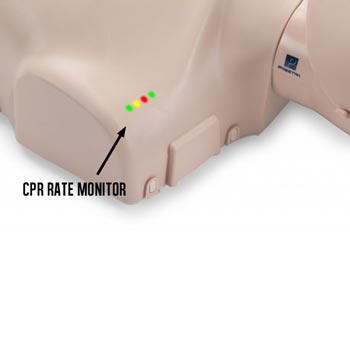 PRESTAN CPR manikin rate monitor with visual feedback lights